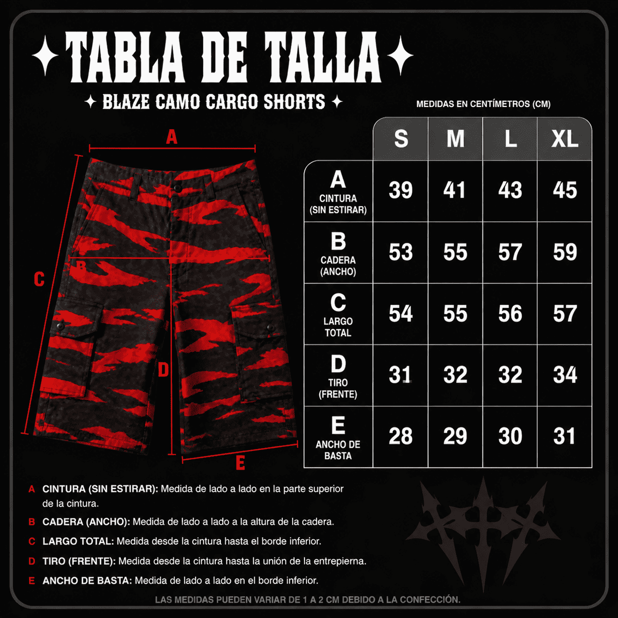 BLAZE CAMO CARGO SHORTS
