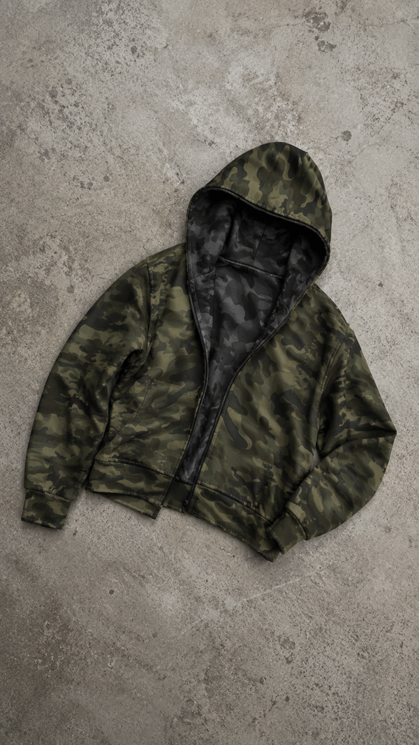 HEAVHELL SHADOW CAMO REVERSIBLE HOODIE