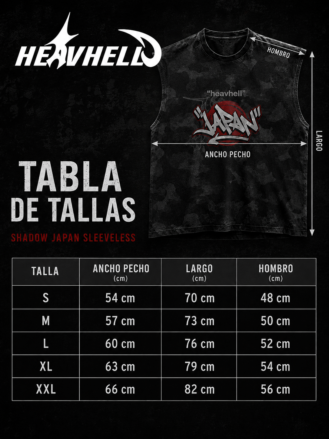 Shadow Japan Sleeveless HEAVHELL SHADOW JAPAN SLEEVELESS