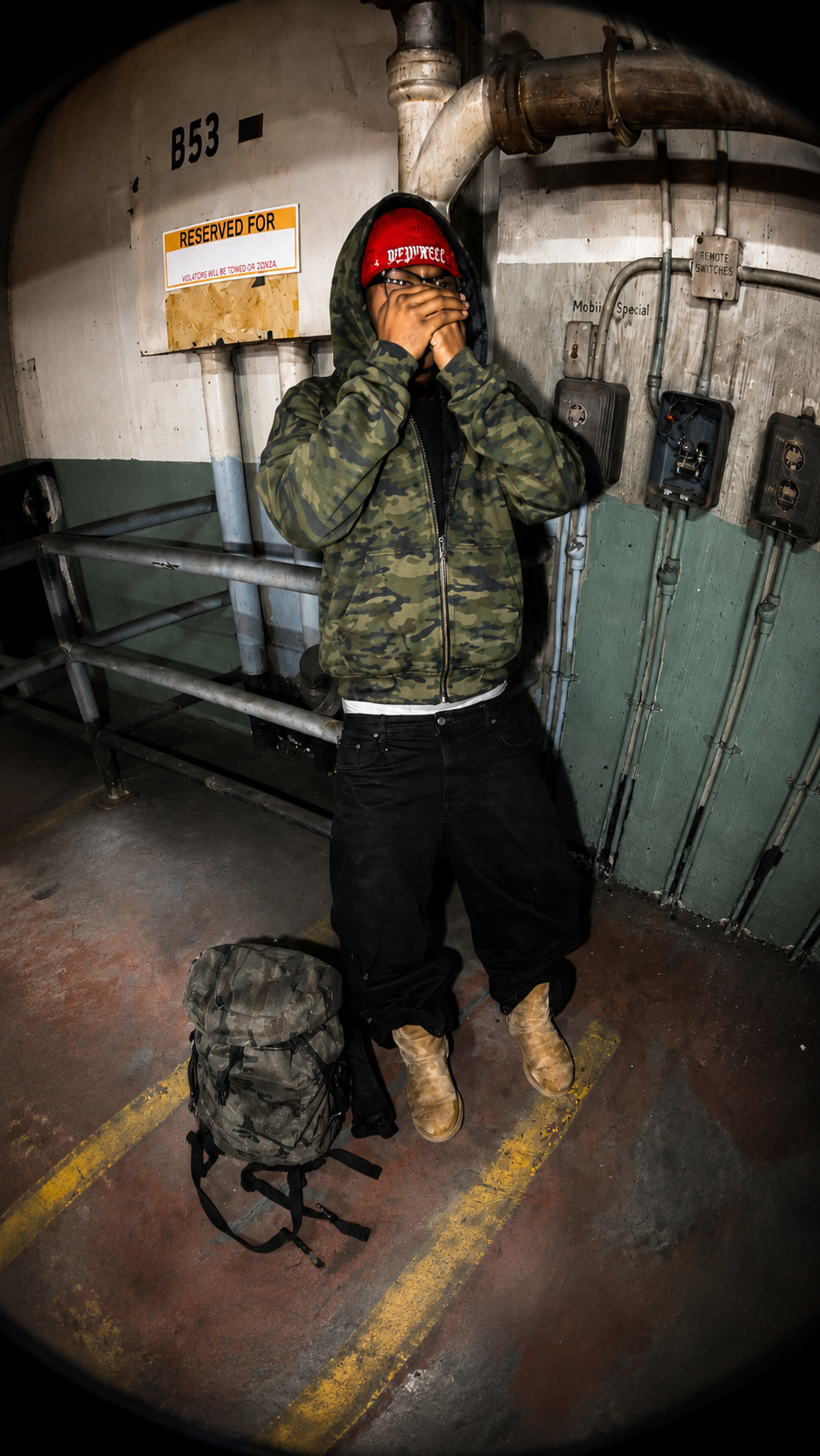 HEAVHELL SHADOW CAMO REVERSIBLE HOODIE
